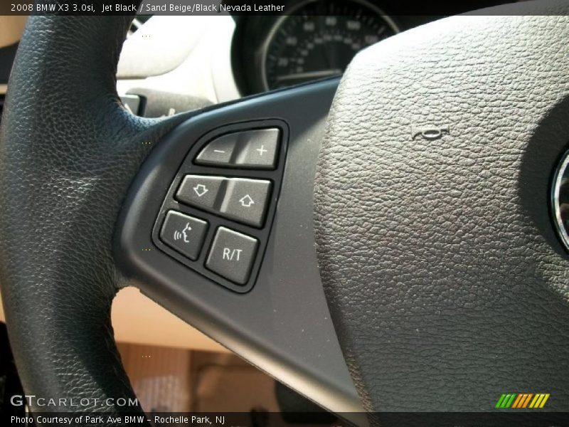 Jet Black / Sand Beige/Black Nevada Leather 2008 BMW X3 3.0si