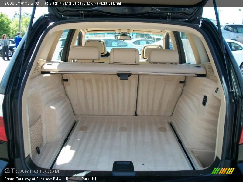 Jet Black / Sand Beige/Black Nevada Leather 2008 BMW X3 3.0si