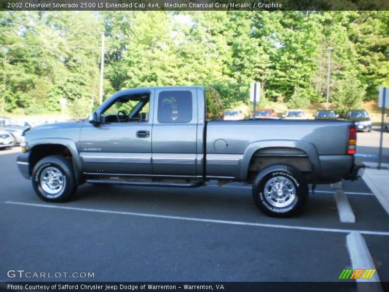  2002 Silverado 2500 LS Extended Cab 4x4 Medium Charcoal Gray Metallic