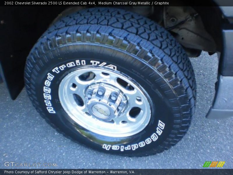 Medium Charcoal Gray Metallic / Graphite 2002 Chevrolet Silverado 2500 LS Extended Cab 4x4