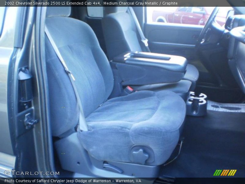 Medium Charcoal Gray Metallic / Graphite 2002 Chevrolet Silverado 2500 LS Extended Cab 4x4