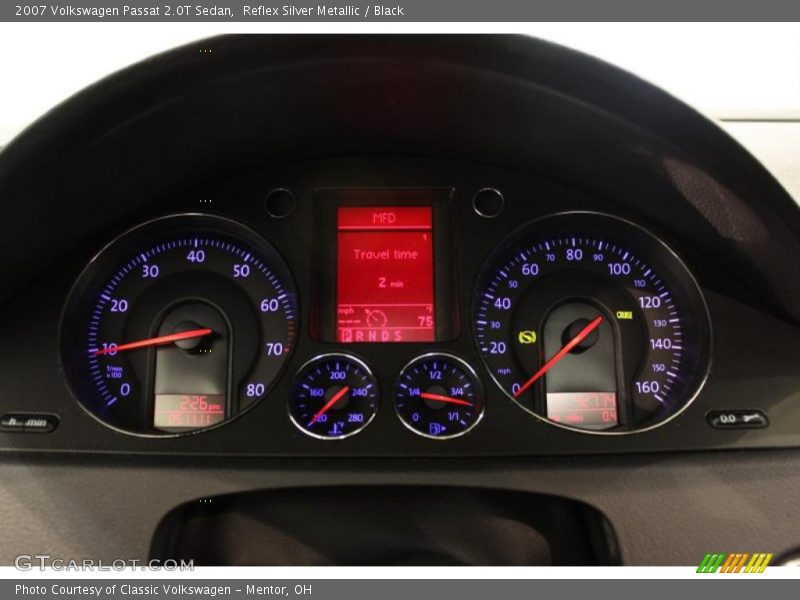 Reflex Silver Metallic / Black 2007 Volkswagen Passat 2.0T Sedan