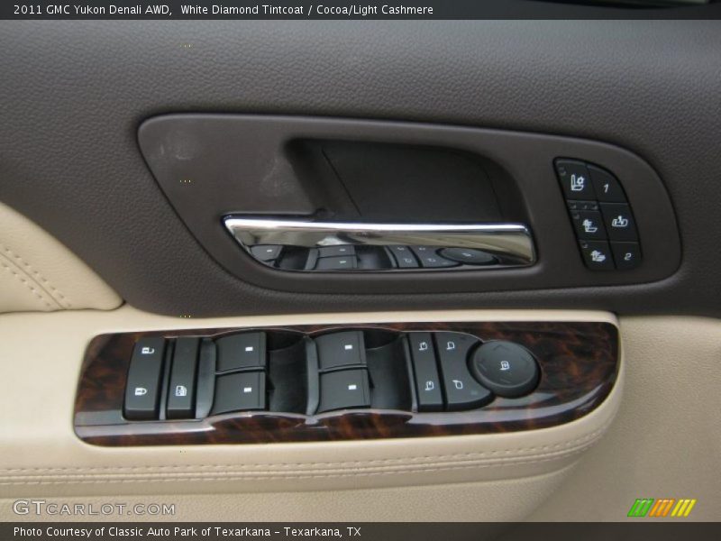 White Diamond Tintcoat / Cocoa/Light Cashmere 2011 GMC Yukon Denali AWD