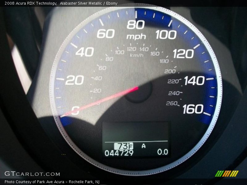 Alabaster Silver Metallic / Ebony 2008 Acura RDX Technology