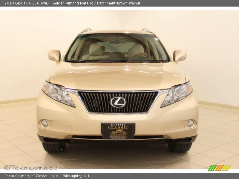 Golden Almond Metallic / Parchment/Brown Walnut 2010 Lexus RX 350 AWD