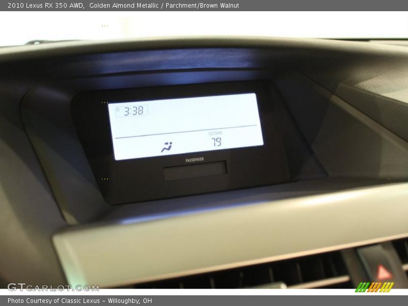 Golden Almond Metallic / Parchment/Brown Walnut 2010 Lexus RX 350 AWD