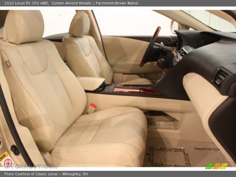 Golden Almond Metallic / Parchment/Brown Walnut 2010 Lexus RX 350 AWD