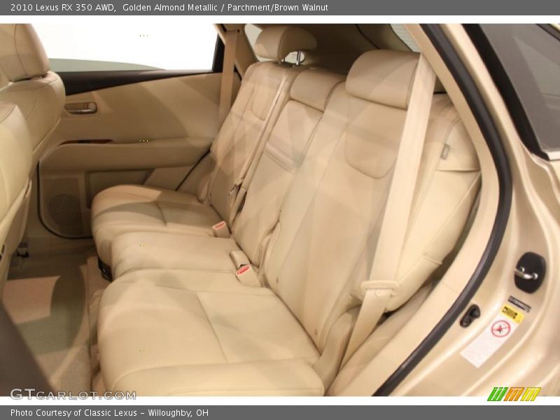 Golden Almond Metallic / Parchment/Brown Walnut 2010 Lexus RX 350 AWD