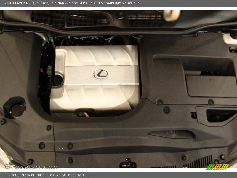 Golden Almond Metallic / Parchment/Brown Walnut 2010 Lexus RX 350 AWD
