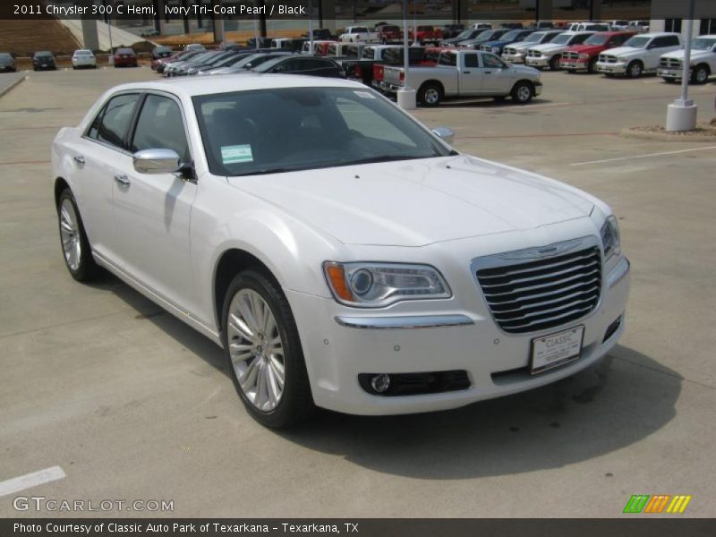 Ivory Tri-Coat Pearl / Black 2011 Chrysler 300 C Hemi
