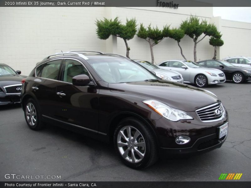 Dark Current Red / Wheat 2010 Infiniti EX 35 Journey