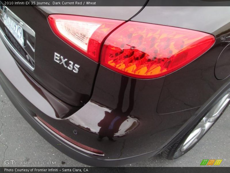 Dark Current Red / Wheat 2010 Infiniti EX 35 Journey