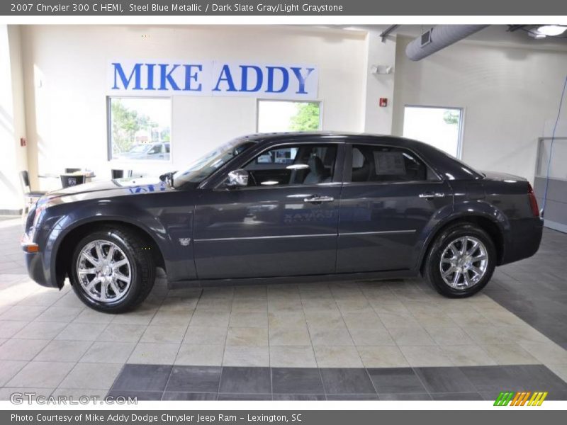 Steel Blue Metallic / Dark Slate Gray/Light Graystone 2007 Chrysler 300 C HEMI