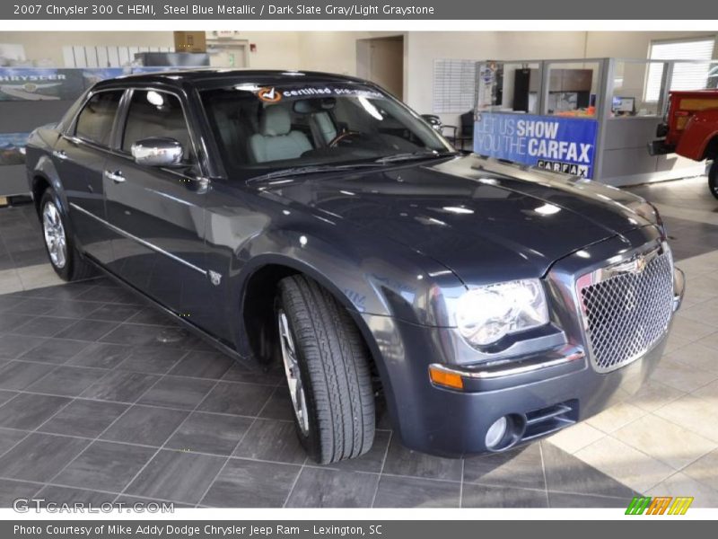 Steel Blue Metallic / Dark Slate Gray/Light Graystone 2007 Chrysler 300 C HEMI