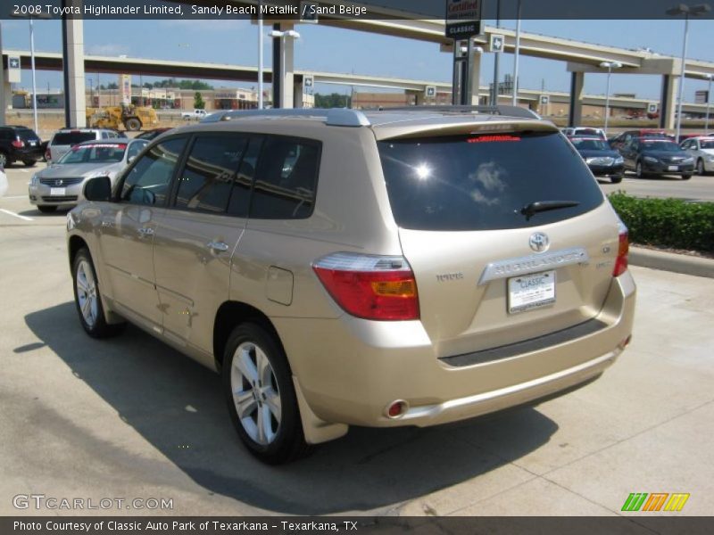 Sandy Beach Metallic / Sand Beige 2008 Toyota Highlander Limited
