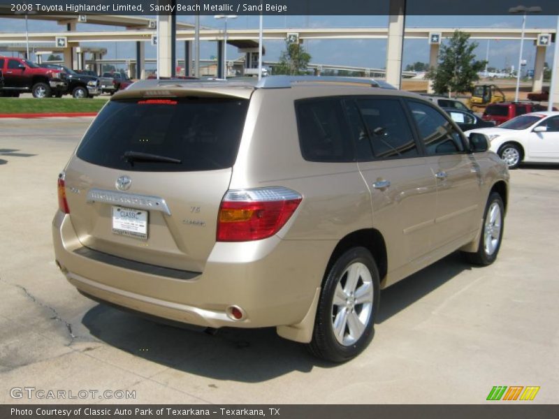 Sandy Beach Metallic / Sand Beige 2008 Toyota Highlander Limited