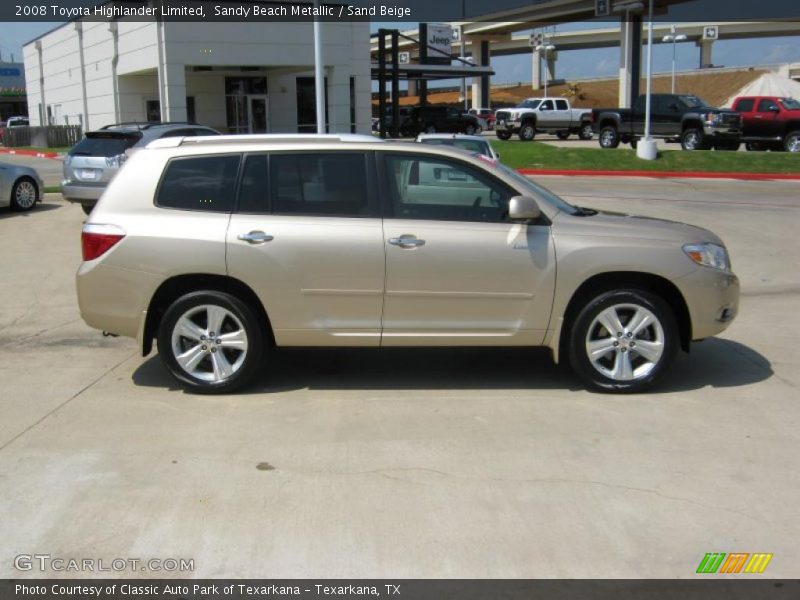 Sandy Beach Metallic / Sand Beige 2008 Toyota Highlander Limited