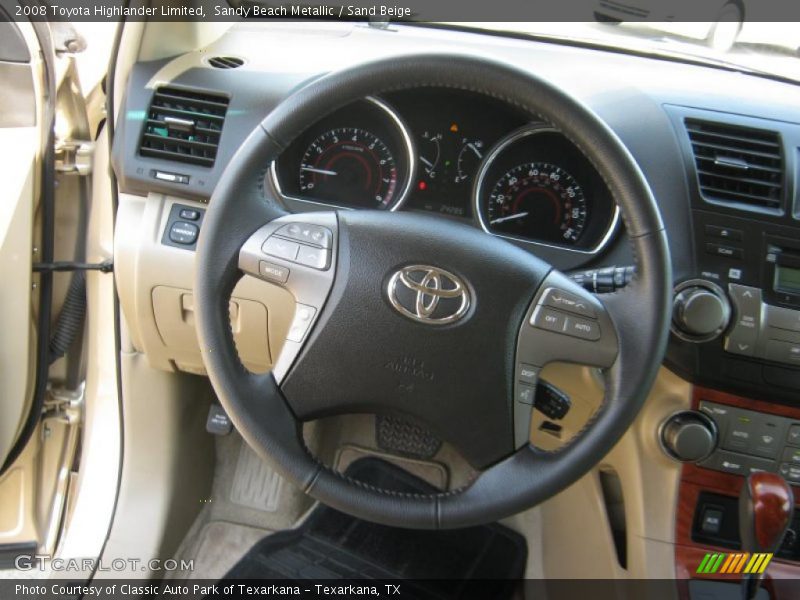 Sandy Beach Metallic / Sand Beige 2008 Toyota Highlander Limited