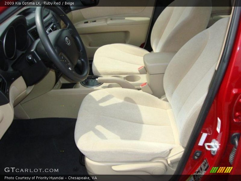 Ruby Red / Beige 2009 Kia Optima LX