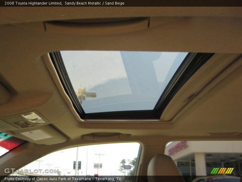 Sandy Beach Metallic / Sand Beige 2008 Toyota Highlander Limited