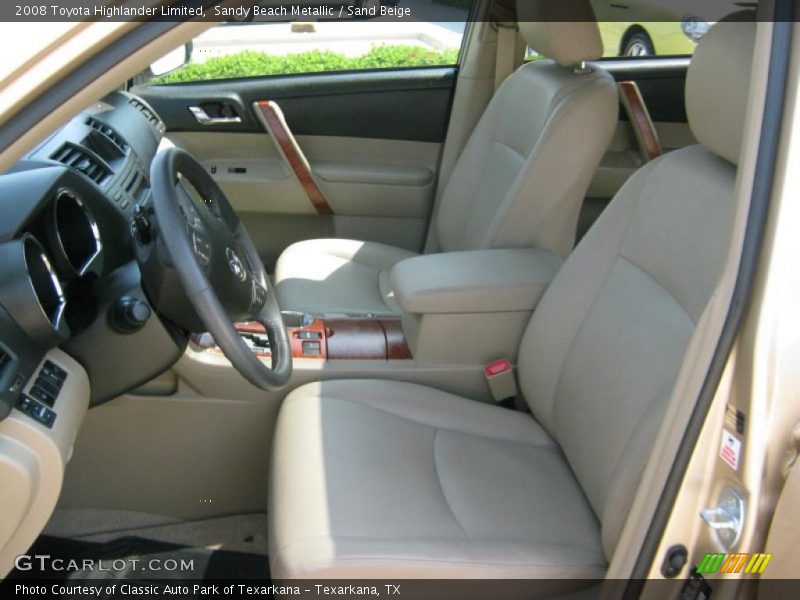 Sandy Beach Metallic / Sand Beige 2008 Toyota Highlander Limited