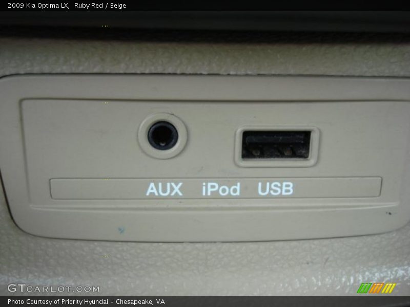 Ruby Red / Beige 2009 Kia Optima LX
