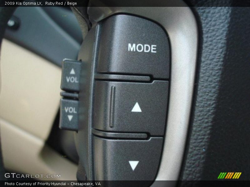 Ruby Red / Beige 2009 Kia Optima LX