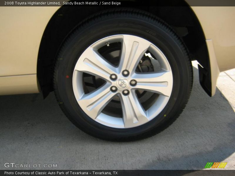 Sandy Beach Metallic / Sand Beige 2008 Toyota Highlander Limited
