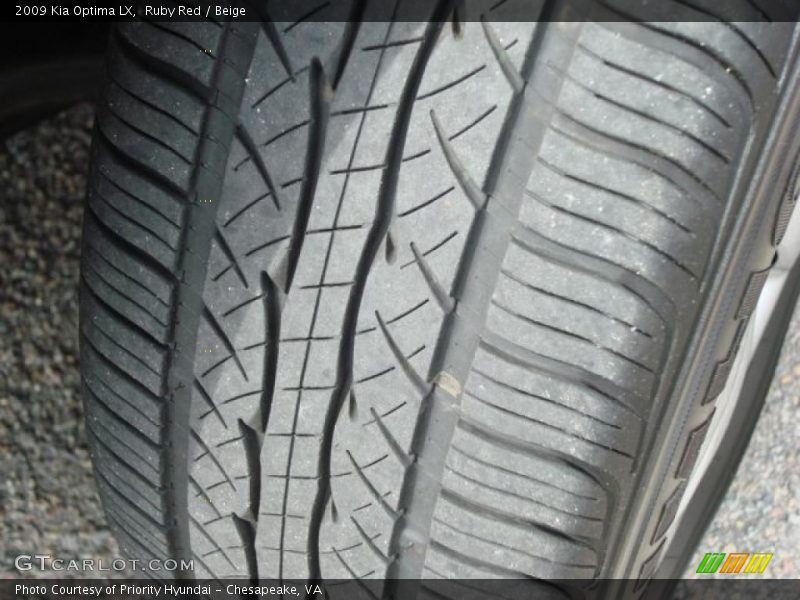 Ruby Red / Beige 2009 Kia Optima LX
