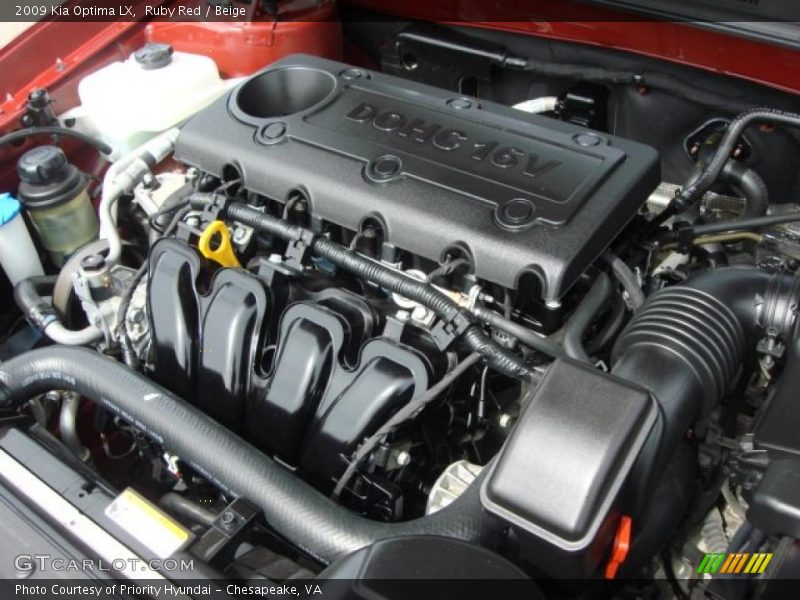 Ruby Red / Beige 2009 Kia Optima LX
