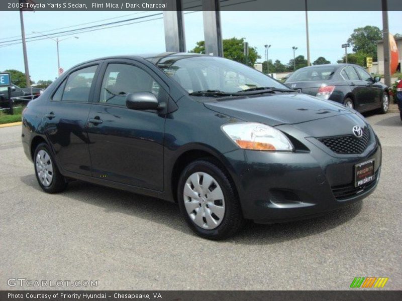 Flint Mica / Dark Charcoal 2009 Toyota Yaris S Sedan