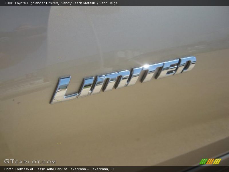 Sandy Beach Metallic / Sand Beige 2008 Toyota Highlander Limited