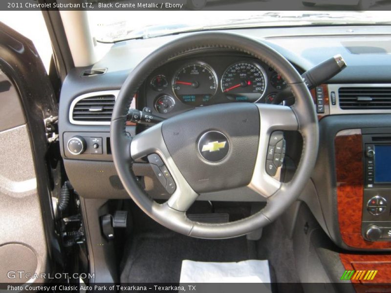 Black Granite Metallic / Ebony 2011 Chevrolet Suburban LTZ