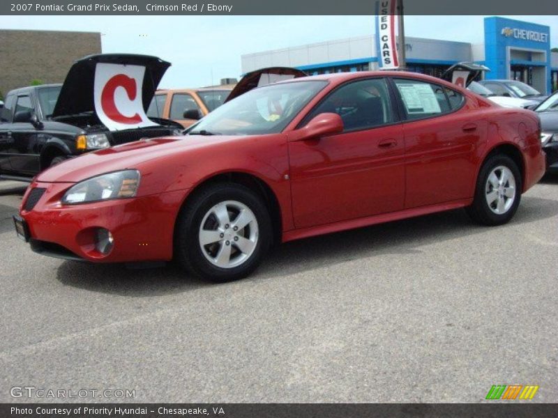 Crimson Red / Ebony 2007 Pontiac Grand Prix Sedan