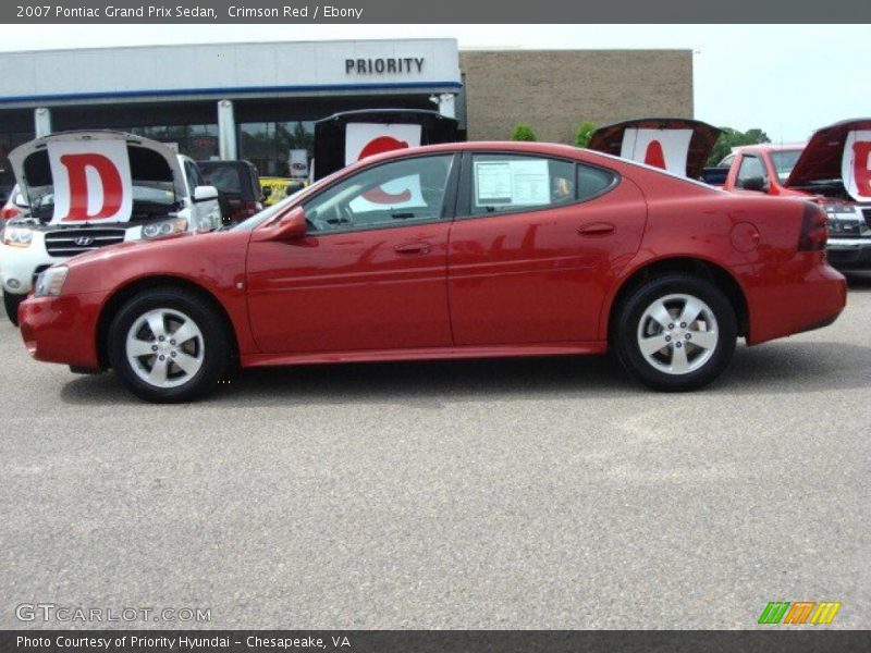 Crimson Red / Ebony 2007 Pontiac Grand Prix Sedan
