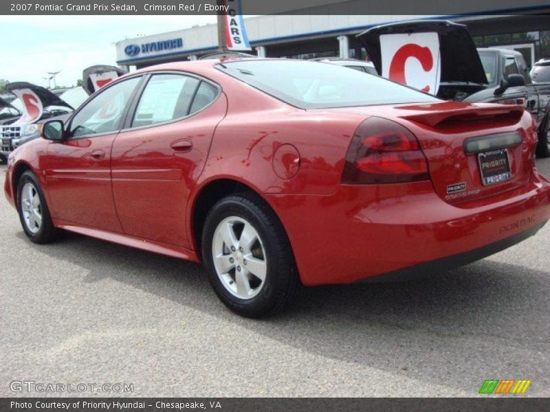 Crimson Red / Ebony 2007 Pontiac Grand Prix Sedan