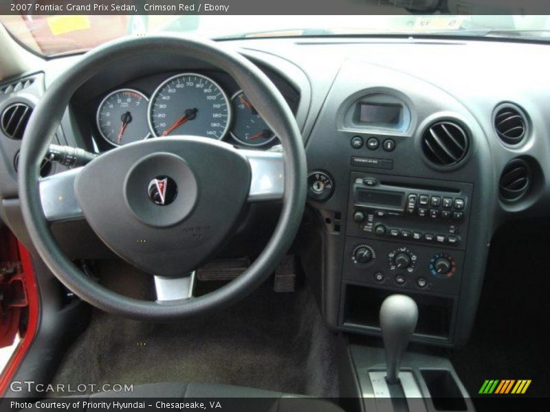 Crimson Red / Ebony 2007 Pontiac Grand Prix Sedan