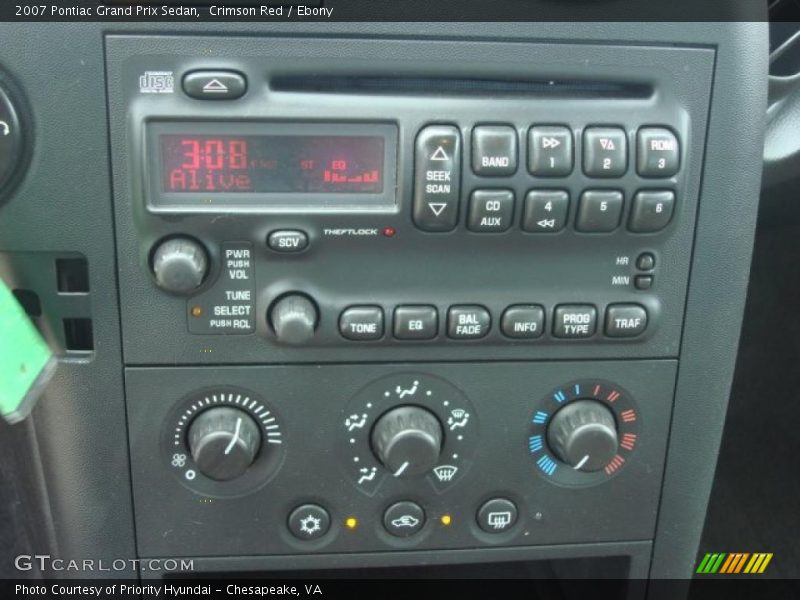 Crimson Red / Ebony 2007 Pontiac Grand Prix Sedan
