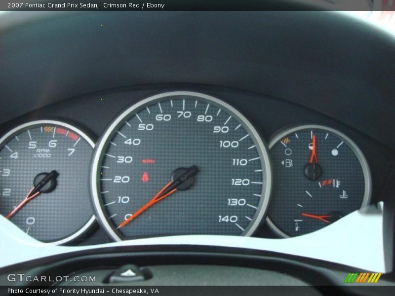 Crimson Red / Ebony 2007 Pontiac Grand Prix Sedan