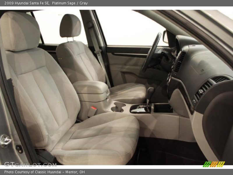 Platinum Sage / Gray 2009 Hyundai Santa Fe SE