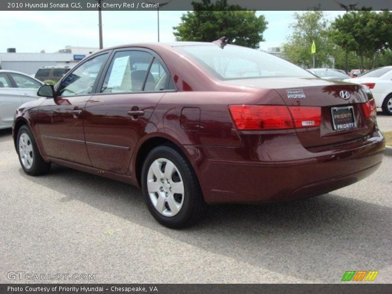 Dark Cherry Red / Camel 2010 Hyundai Sonata GLS