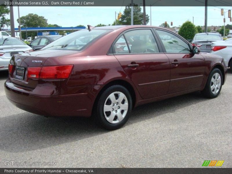 Dark Cherry Red / Camel 2010 Hyundai Sonata GLS