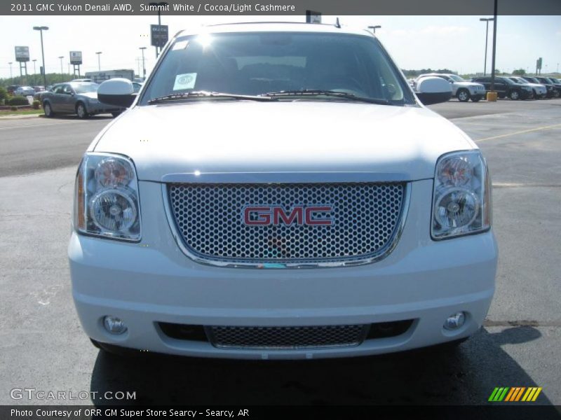 Summit White / Cocoa/Light Cashmere 2011 GMC Yukon Denali AWD