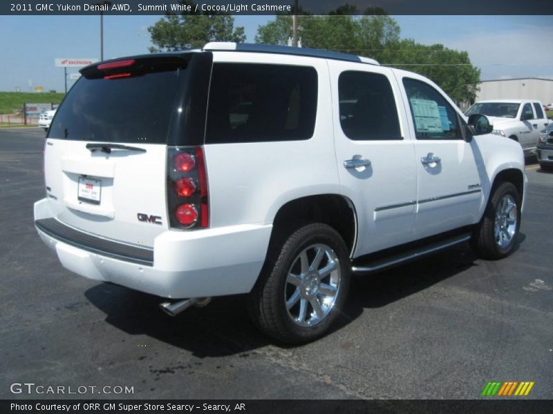 Summit White / Cocoa/Light Cashmere 2011 GMC Yukon Denali AWD