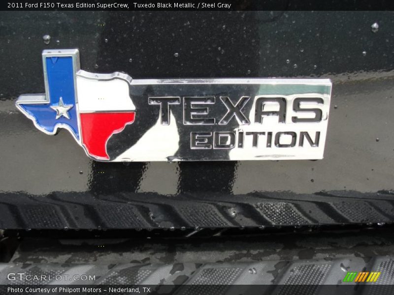 Tuxedo Black Metallic / Steel Gray 2011 Ford F150 Texas Edition SuperCrew
