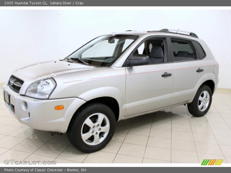 Sahara Silver / Gray 2005 Hyundai Tucson GL