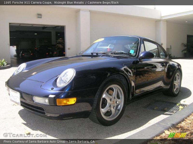 Midnight Blue Metallic / Cashmere Beige/Black 1995 Porsche 911 Carrera Coupe