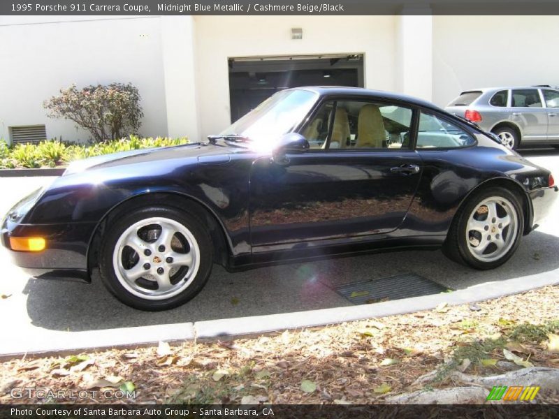 Midnight Blue Metallic / Cashmere Beige/Black 1995 Porsche 911 Carrera Coupe