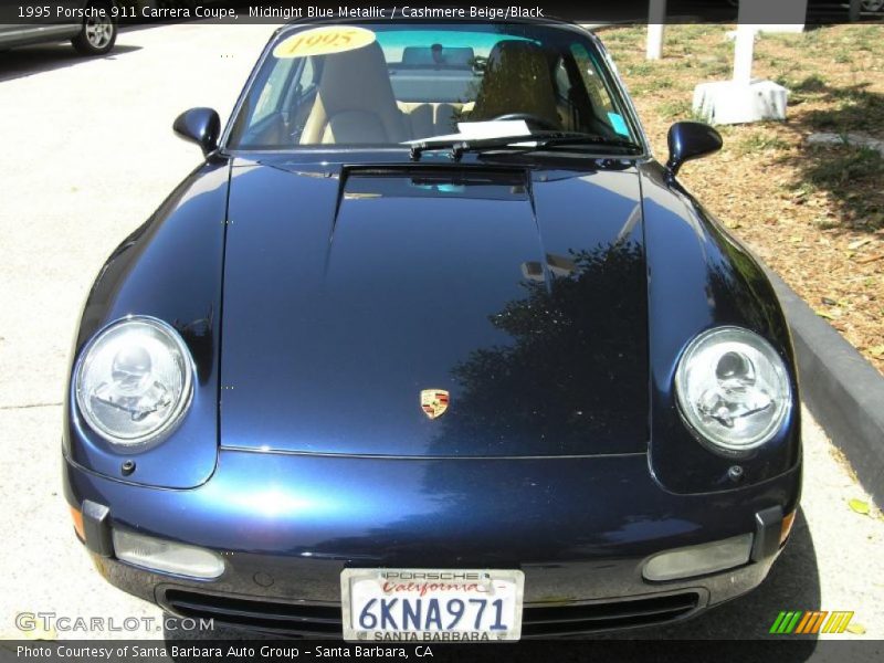 Midnight Blue Metallic / Cashmere Beige/Black 1995 Porsche 911 Carrera Coupe