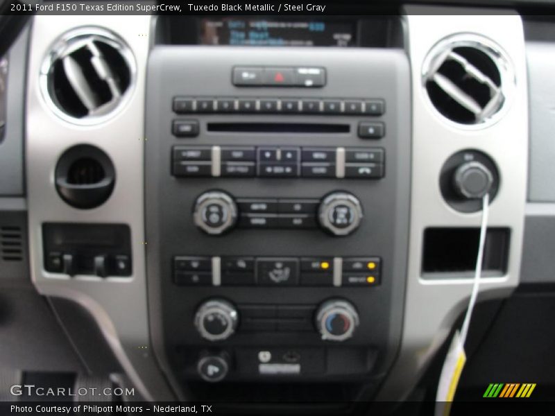 Tuxedo Black Metallic / Steel Gray 2011 Ford F150 Texas Edition SuperCrew
